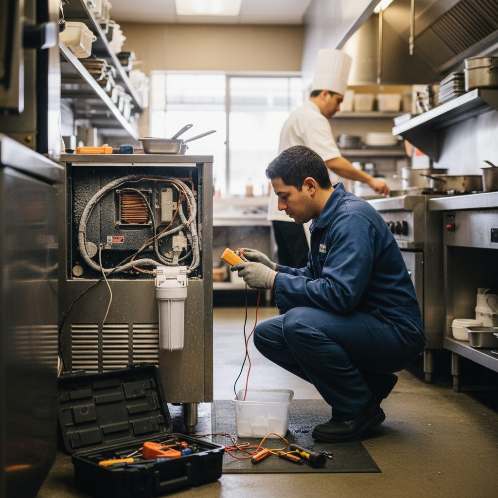 Ice Maker Repair performed by a Stockton Appliance Repair technician in Stockton, CA