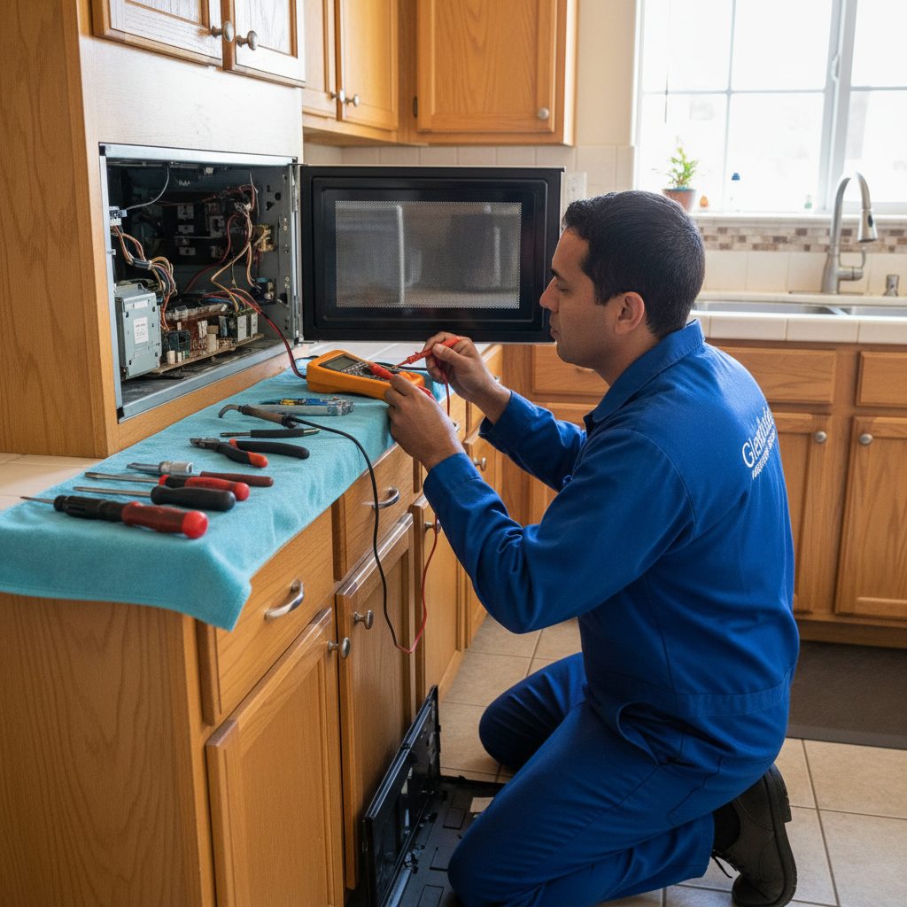 Microwave Repair performed by a Stockton Appliance Repair technician in Stockton, CA