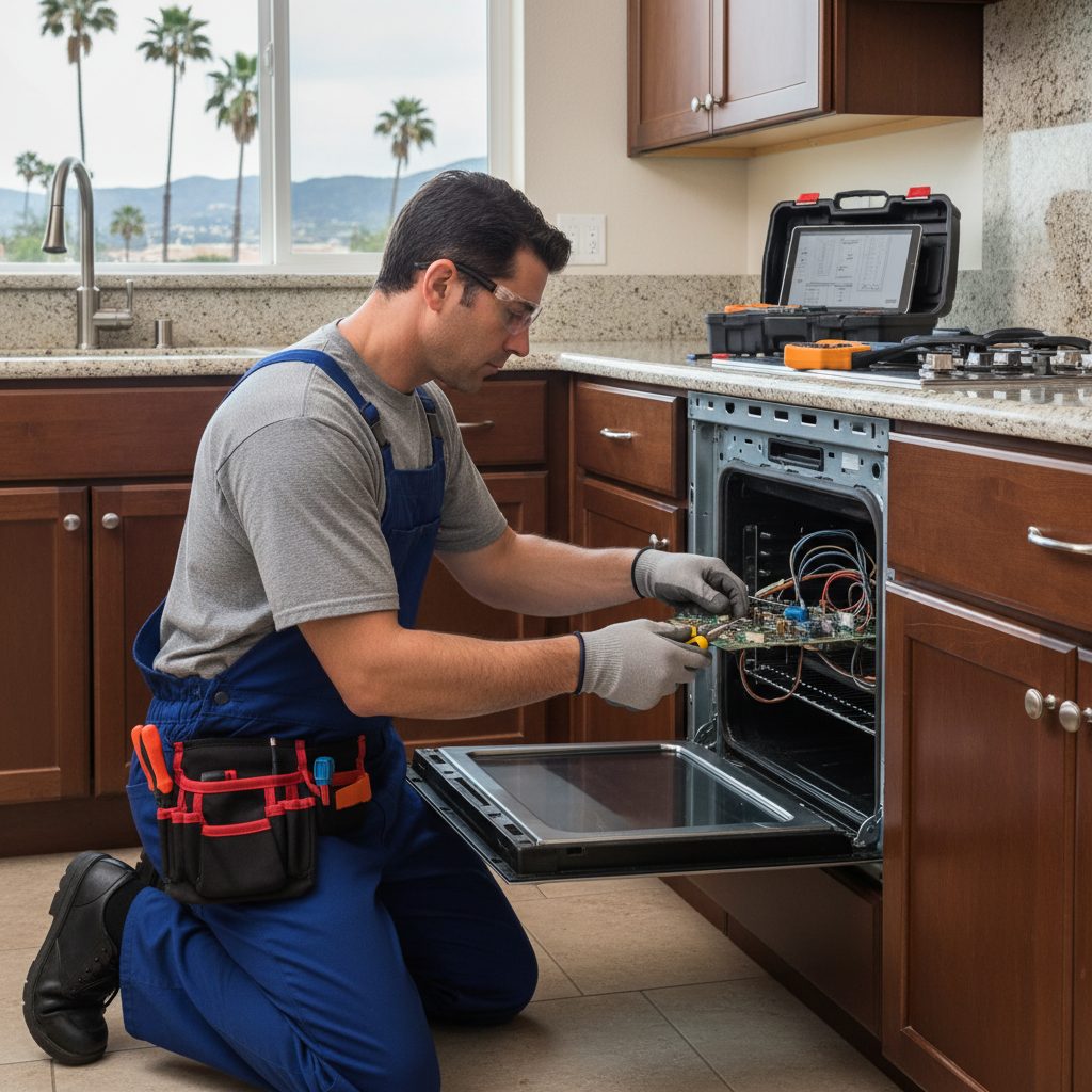 Oven Repair performed by a Stockton Appliance Repair technician in Stockton, CA