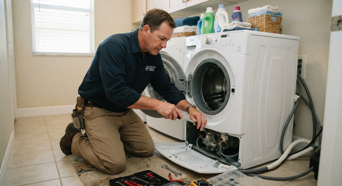 Washing Machine Repair performed by a Stockton Appliance Repair technician in Stockton, CA